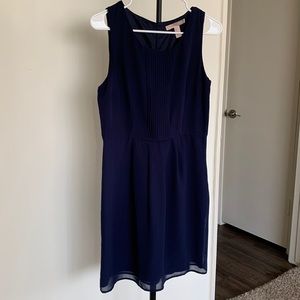 Blue Pleated Dress